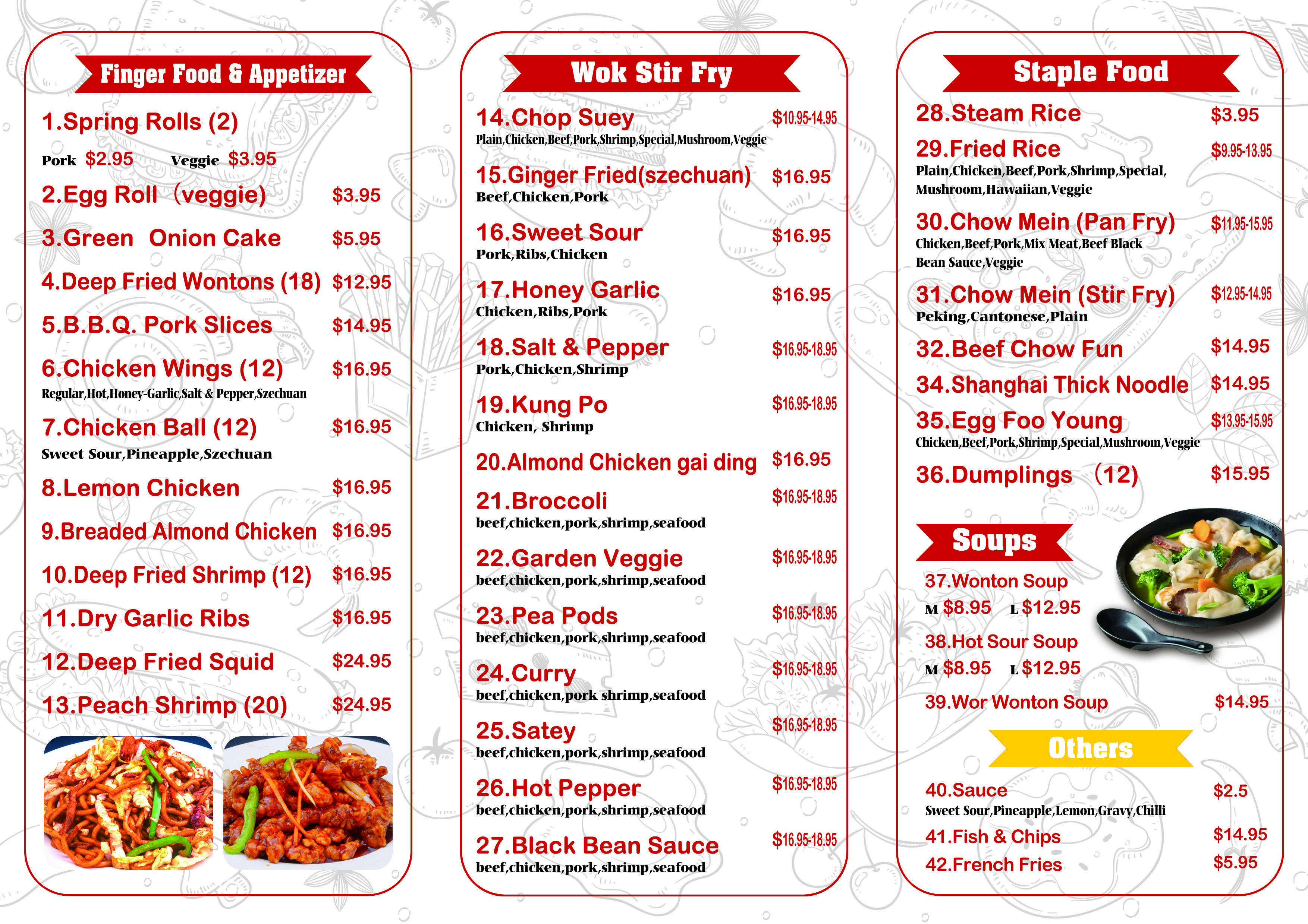 Long Store Menu Store